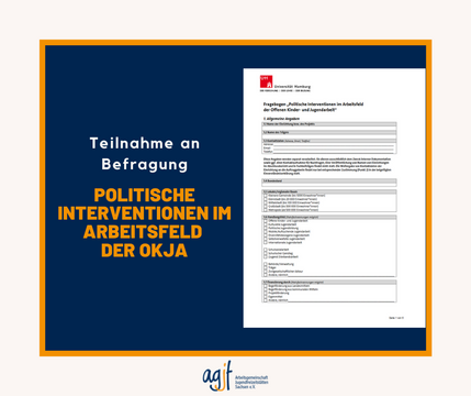 Teilnahme an Befragung: "Politische Interventionen im Arbeitsfeld  der OKJA"